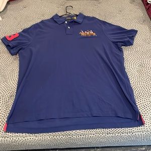 Authentic Big and Tall Men Ralph Lauren Polo Collar Shirt